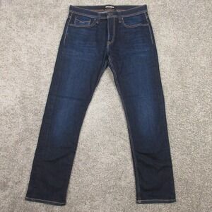 Revtown Jeans Mens 32x30 Blue Sharp Classic Straight Faded Flex Denim Pants EUC